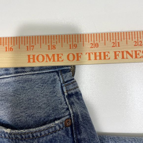 AGOLDE 90s Pinch Waist Distressed High Rise Straight Leg Jeans US 34 NWT - Picture 11 of 16